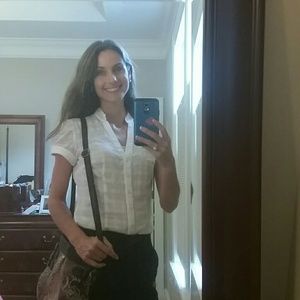 Express White button down shirt